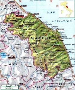 Marche cartina
