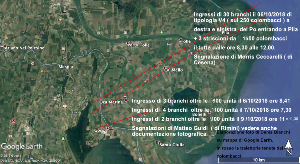 INGRESSI DA Pila (Nord.Est Sud.Ovest